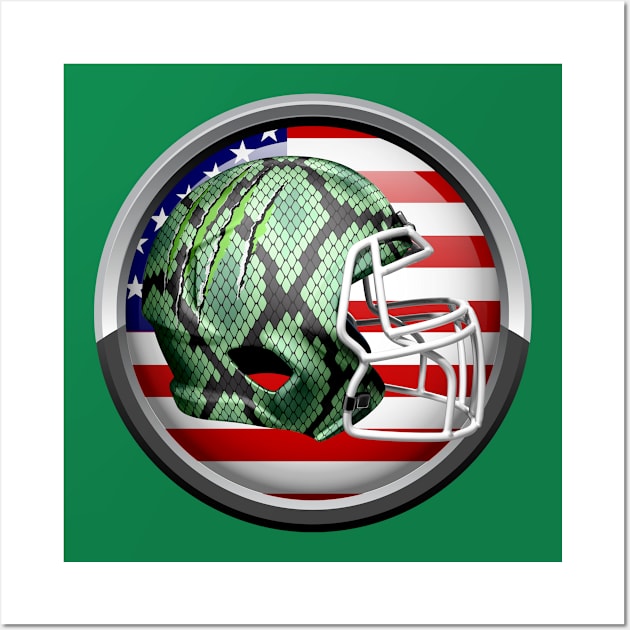 American Football Reptile Wall Art by CTSports